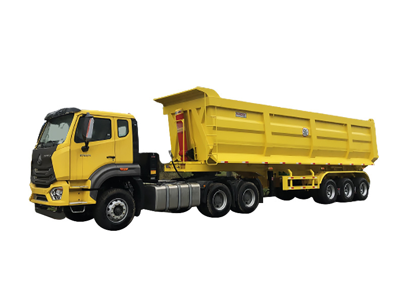 U -shaped dump truck